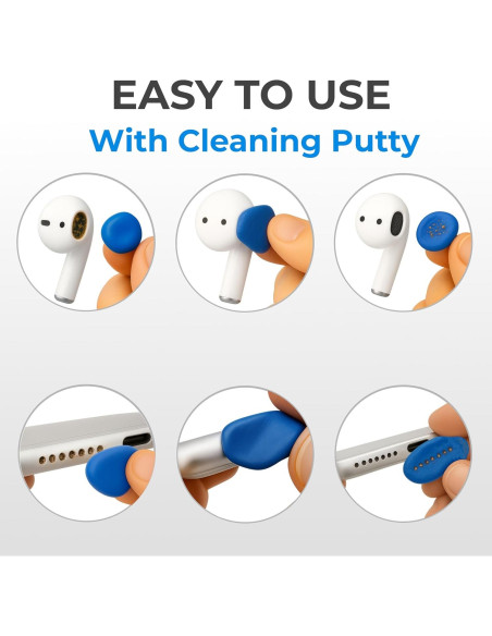 Kit de limpieza para auriculares y teléfonos Level8 - Azul