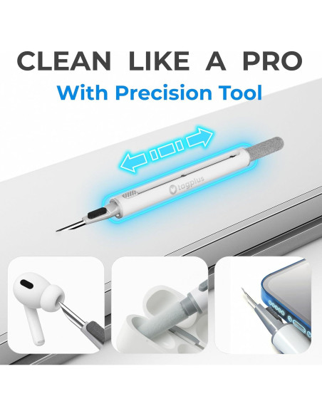 Kit de limpieza para auriculares y teléfonos Level8 - Azul