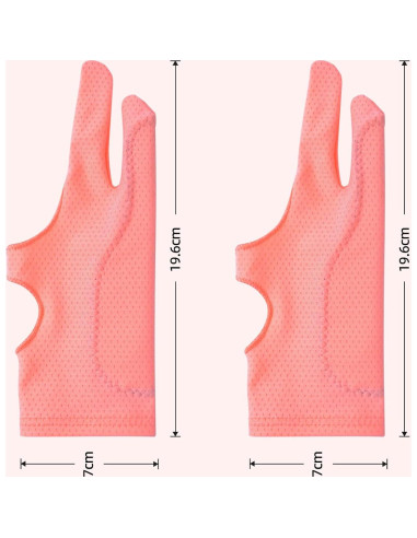 Guantes de Dibujo Rosa 2 Pack ANMONE para Pantallas Táctiles