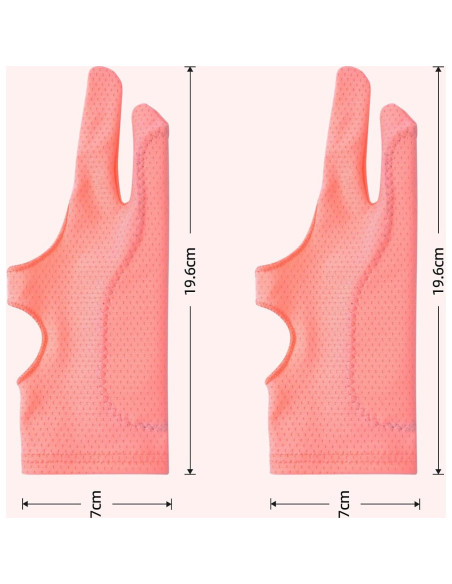 Guantes de Dibujo Rosa 2 Pack ANMONE para Pantallas Táctiles Guantes de Dibujo Rosa 2 Pack ANMONE para Pantallas Táctiles