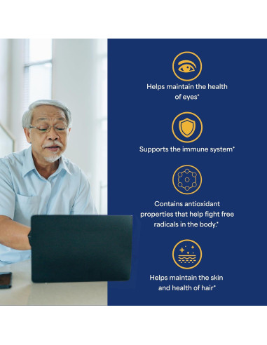 Beta Caroteno 7500 mcg Puritan's Pride - 100 Gelatinas Blandas