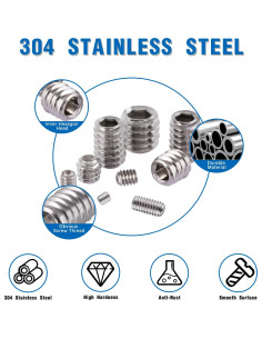 Kit de Tornillos Allen EilxMag 830pcs Acero Inoxidable M3-M8 2