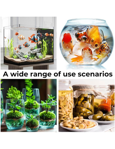 8 Tiras Termómetro Adhesivas Acuario Bremorou 18-34C