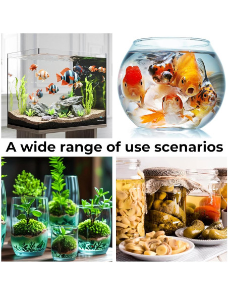 8 Tiras Termómetro Adhesivas Acuario Bremorou 18-34C