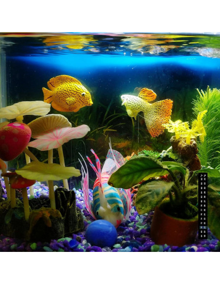 8 Tiras Termómetro Adhesivas Acuario Bremorou 18-34C