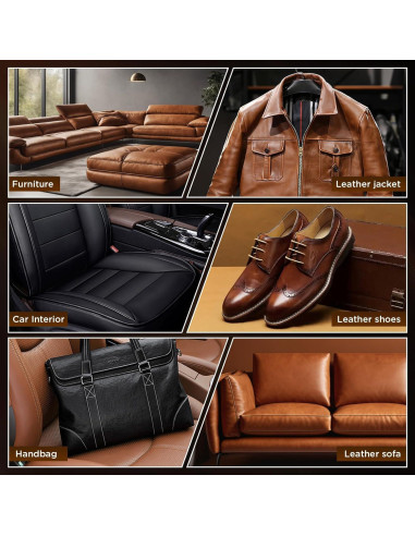 Kit de Reparación de Cuero y Vinilo Kenbry Negro 55g