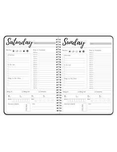 Planificador Diario y Semanal KAICN No Fechado 25.4x18.5cm