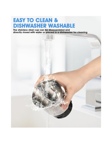 Molino de Café Eléctrico Amateys 250W Acero Inoxidable 75g