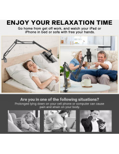 Soporte Ajustable para Tablet JUBOR 95.5 cm 360 Aluminio 2