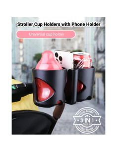 Soporte para Taza y Teléfono VINGVO 3 en 1 para Cochecito 2