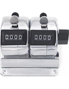 Contador Mecánico de Escritorio GOGO 4 Dígitos con Base 2