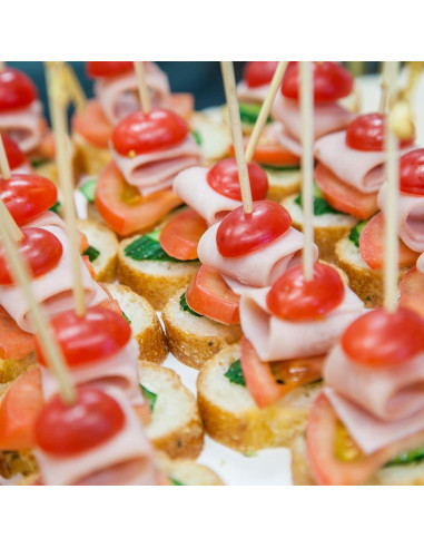 HOSSIAN 150 Palitos de Bambú Natural 15.24 cm para Aperitivos