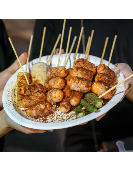 HOSSIAN 150 Palitos de Bambú Natural 15.24 cm para Aperitivos