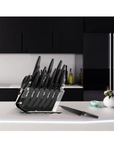 Juego de cuchillos de cocina 17 piezas YCLXLZK acero inoxidable 2