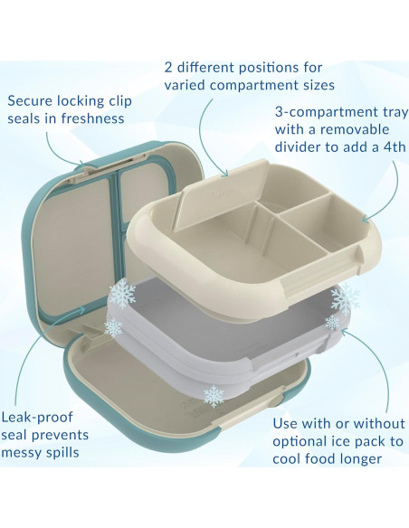 Bentgo Chill Max Caja de Almuerzo XL 5 Tazas a Prueba de Fugas