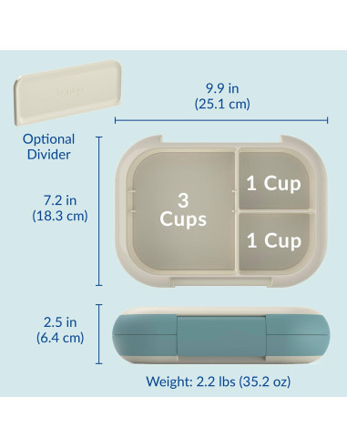 Bentgo Chill Max Caja de Almuerzo XL 5 Tazas a Prueba de Fugas