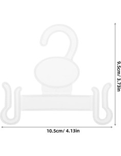 Ganchos para Colgar Zapatos ULTECHNOVO 100pcs Plástico Blanco 2