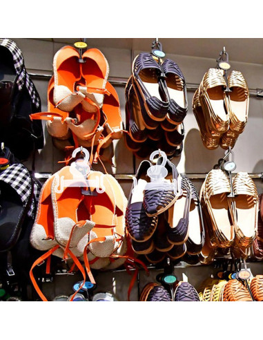 Ganchos para Colgar Zapatos ULTECHNOVO 100pcs Plástico Blanco