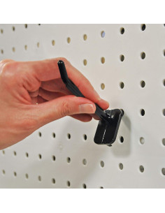 Gancho de Tablero de Clavijas Azar 5.08 cm Negro Paquete de 50 2