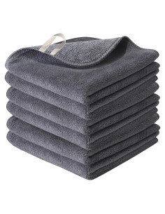 Paño Desmaquillante Reutilizable Nugilla 30x30 cm Gris - 6 Unidades