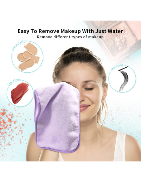 Juego de 7 Toallas Desmaquillantes Reutilizables Mis Cosas Novedosas