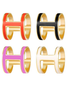 Hebilla de Bufanda KMDJG Acero Inoxidable Tipo H 4 Pcs