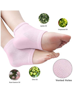 Calcetines Hidratantes Ventilados Codream Gel para Talones Secos - 2 Pares 2