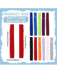 Bandas Elásticas PH PandaHall 11 Colores para Libros y Planificadores 2