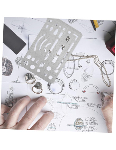 Escudos de Borrado Acero Inoxidable Gadpiparty 3 Piezas 9.1x5.2cm