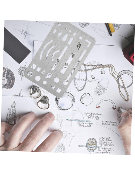 Escudos de Borrado Acero Inoxidable Gadpiparty 3 Piezas 9.1x5.2cm