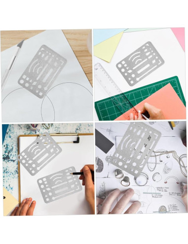 Escudos de Borrado Acero Inoxidable Gadpiparty 3 Piezas 9.1x5.2cm