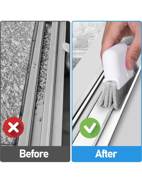 Juego de Limpiadores de Rieles de Ventana Palksky 7 Piezas