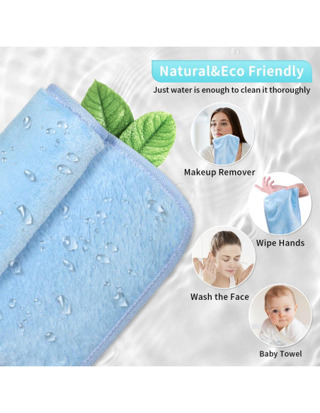 Juego de 7 Toallas Desmaquillantes Reutilizables Mis Cosas Novedosas