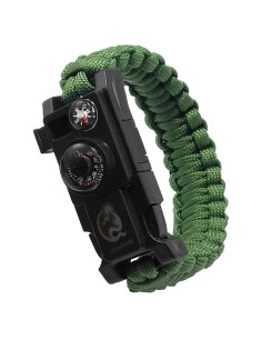 Pulsera de Supervivencia PochCreate con Silbato y Brújula