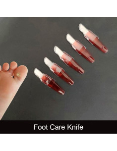 Paquete de 5 Cuchillos de Cuidado de Pies TorSor - Acero Inoxidable 2