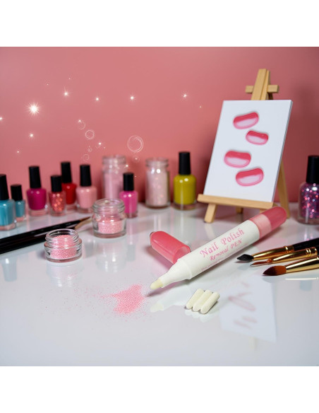 Set Lápiz Corrector de Esmalte de Uñas Qintreesify con 3 Puntas