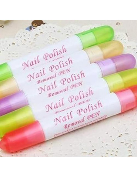 Set Lápiz Corrector de Esmalte de Uñas Qintreesify con 3 Puntas