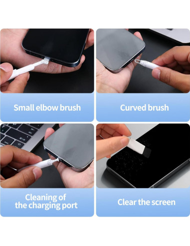 Kit de limpieza para teléfonos Stjiatu CK03 con adaptadores USB