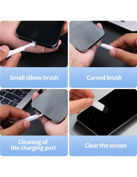 Kit de limpieza para teléfonos Stjiatu CK03 con adaptadores USB