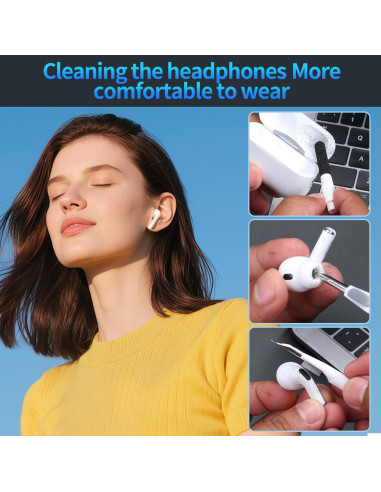 Kit de limpieza para teléfonos Stjiatu CK03 con adaptadores USB