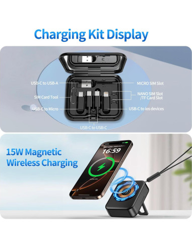 Kit de limpieza para teléfonos Stjiatu CK03 con adaptadores USB