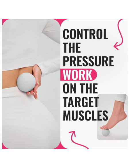 Juego de Pelotas de Masaje REVONS 3 en 1 - Alivio Muscular