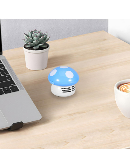 Aspirador de Mesa Portátil FAVOMOTO Hongo Azul 60W
