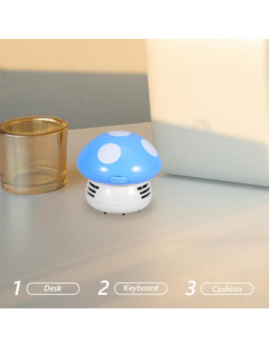 Aspirador de Mesa Portátil FAVOMOTO Hongo Azul 60W