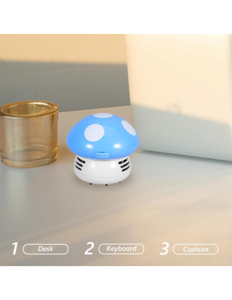 Aspirador de Mesa Portátil FAVOMOTO Hongo Azul 60W