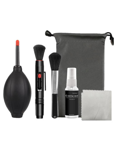 Kit de limpieza 6 en 1 para cámaras y lentes Kasin