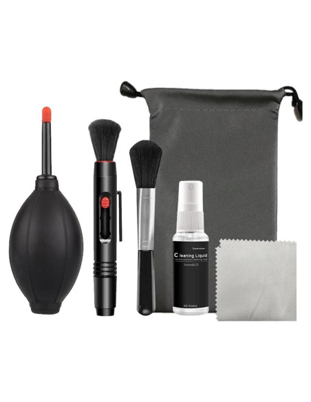 Kit de limpieza 6 en 1 para cámaras y lentes Kasin