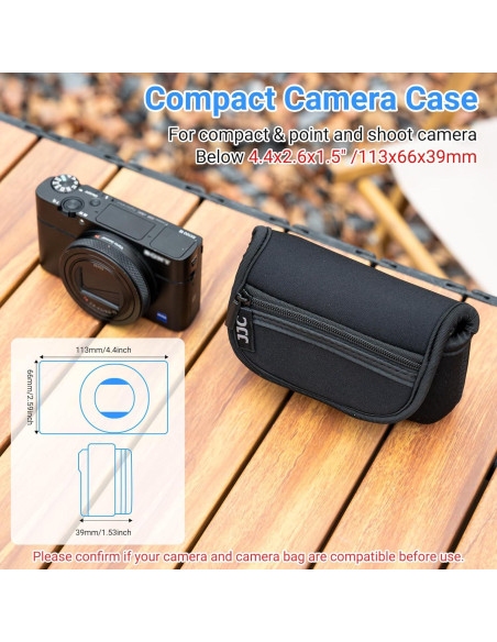 Funda Compacta Neopreno JJC para Cámara Digital hasta 113mm Funda Compacta Neopreno JJC para Cámara Digital hasta 113mm