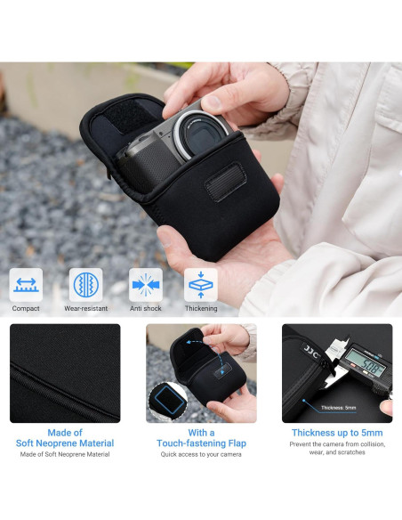 Funda Compacta Neopreno JJC para Cámara Digital hasta 113mm Funda Compacta Neopreno JJC para Cámara Digital hasta 113mm