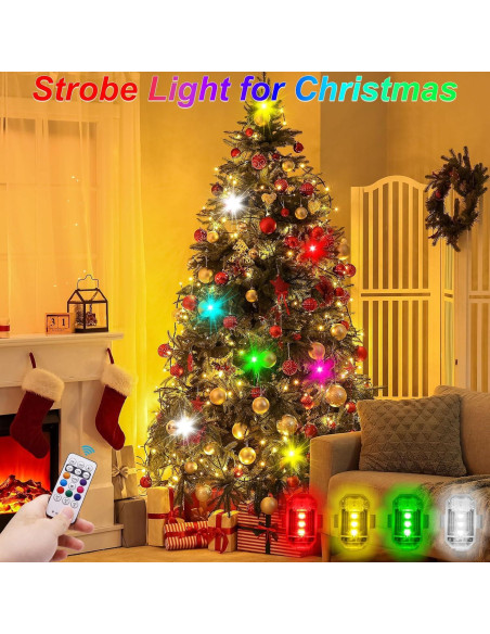 Luces Estroboscópicas LED Inalámbricas LYCARESUN 4PCS USB 8 Colores